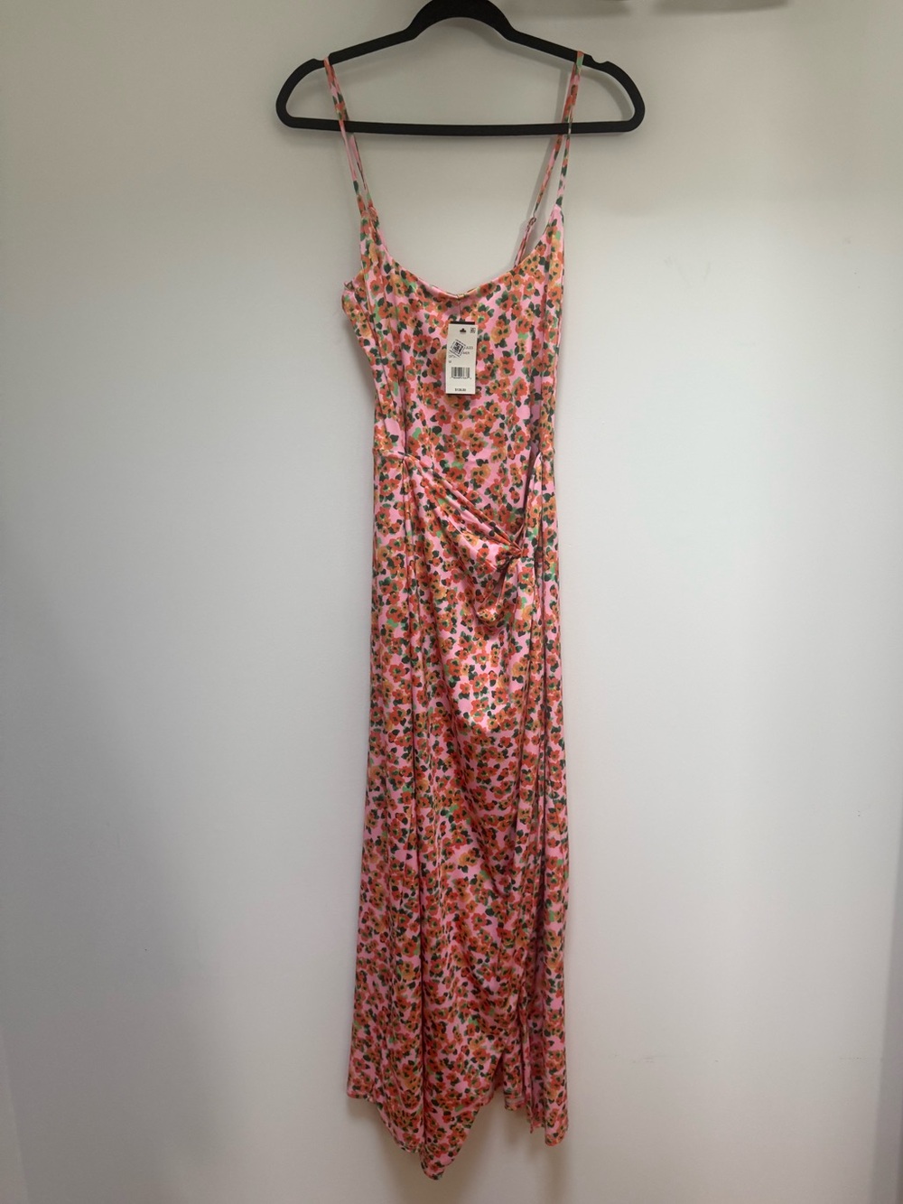 Floral Pink Slip Maxi Dress